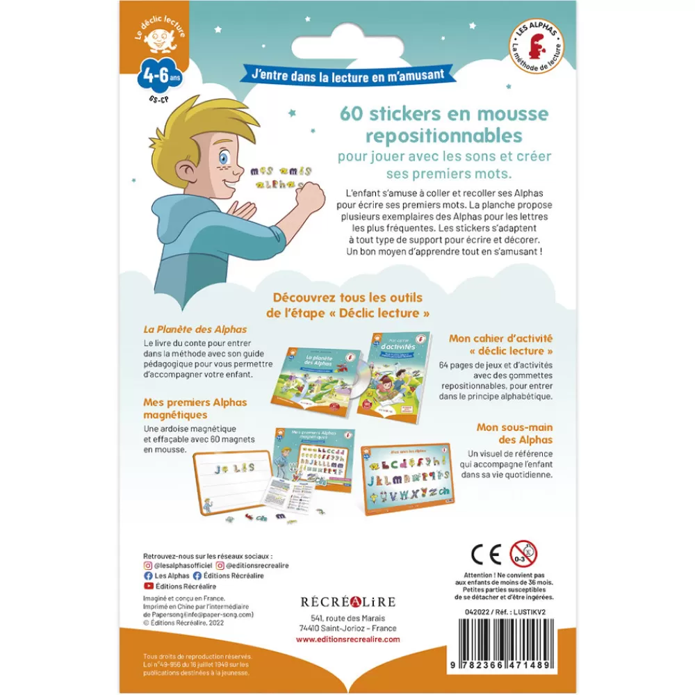 MES 60 STICKERS LES ALPHAS-HOPTOYS Clearance