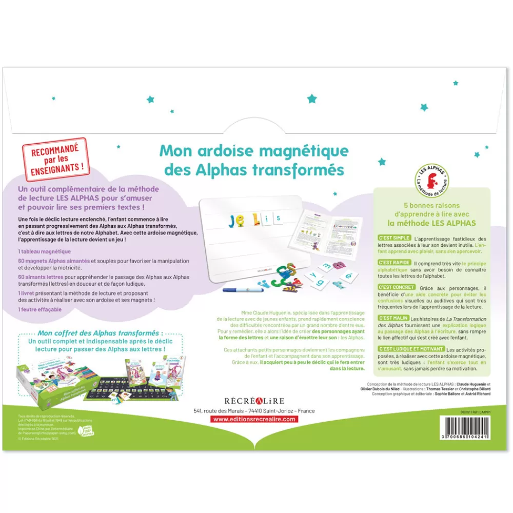MON ARDOISE MAGNETIQUE DES ALPHAS TRANSFORMES-HOPTOYS Clearance