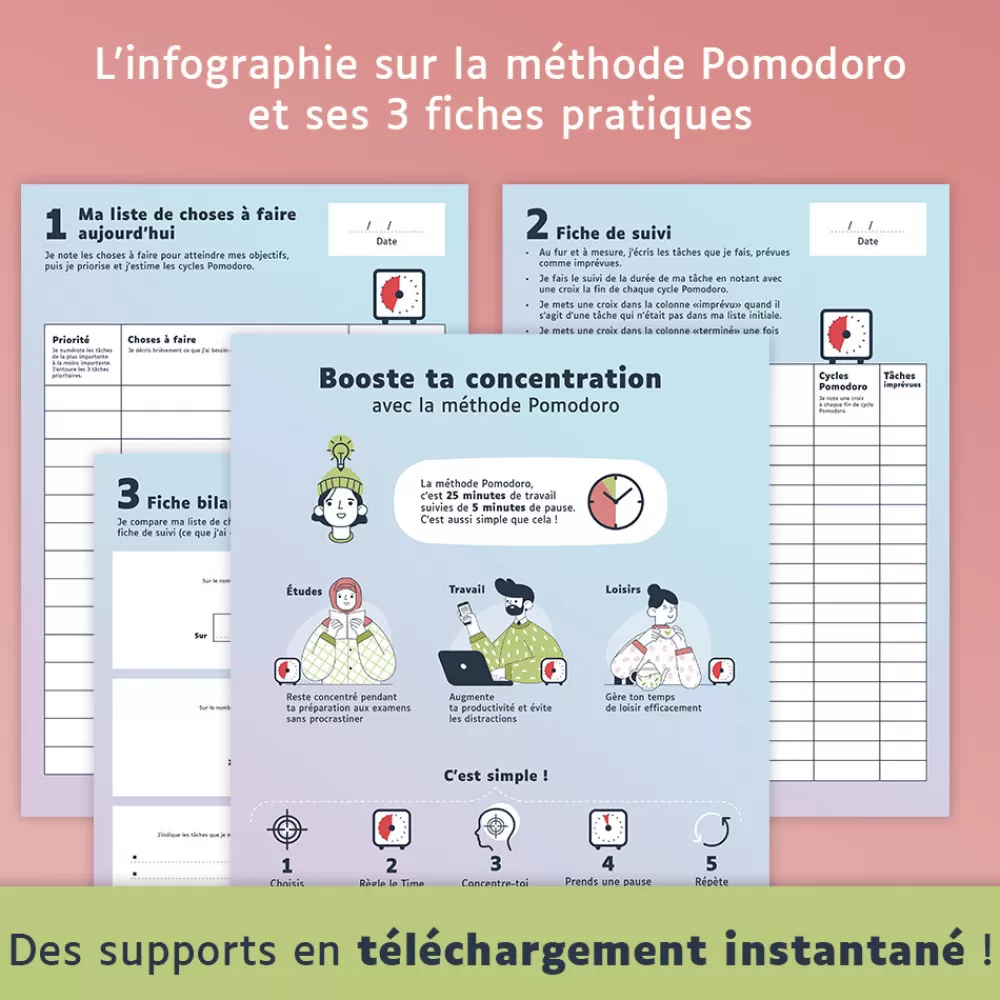 Méthode Pomodoro, des supports pour booster la concentration-HOPTOYS Cheap