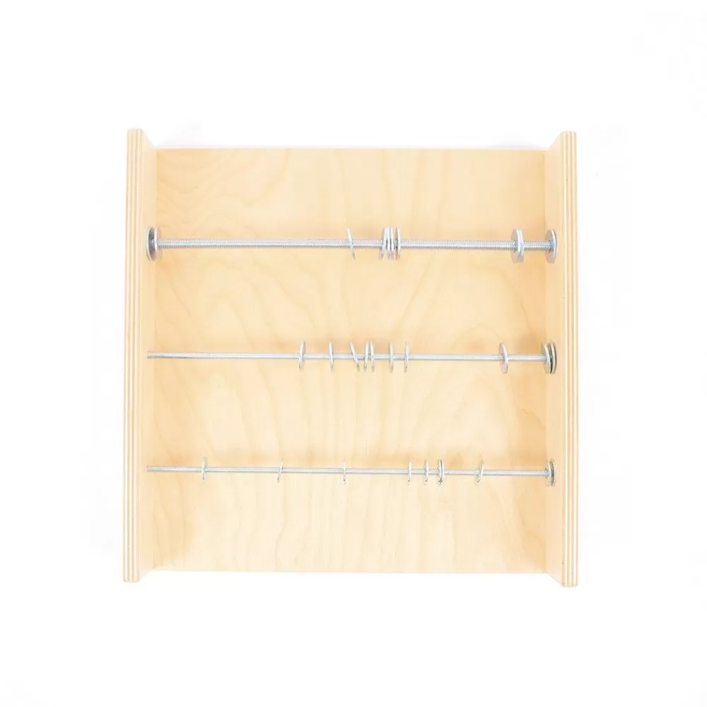 Panneau sensoriel rondelles métal --HOPTOYS Fashion