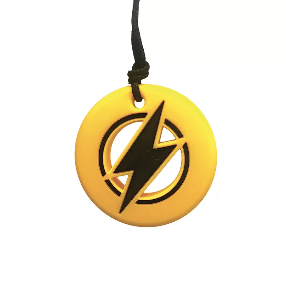 Pendentif à mâcher éclair jaune-HOPTOYS Shop