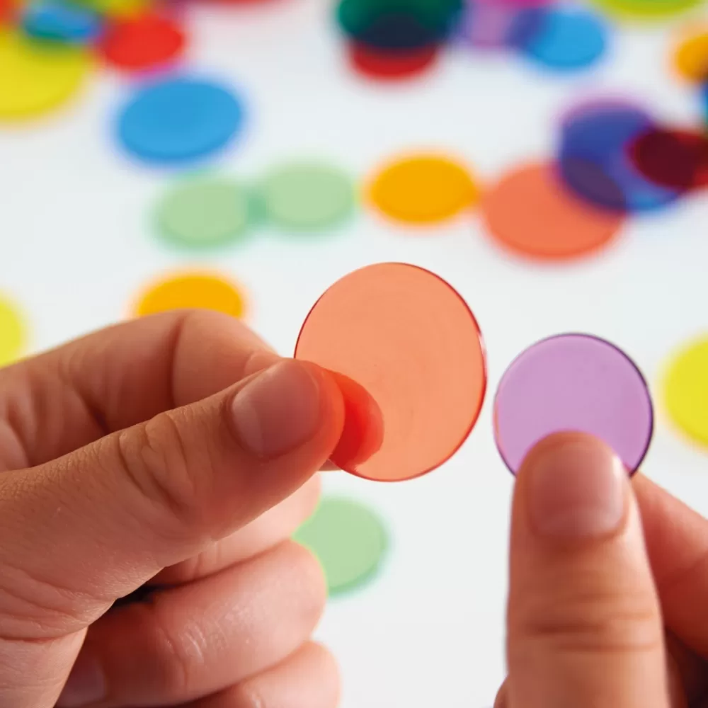 Pièces de comptage translucides x 500-HOPTOYS Online