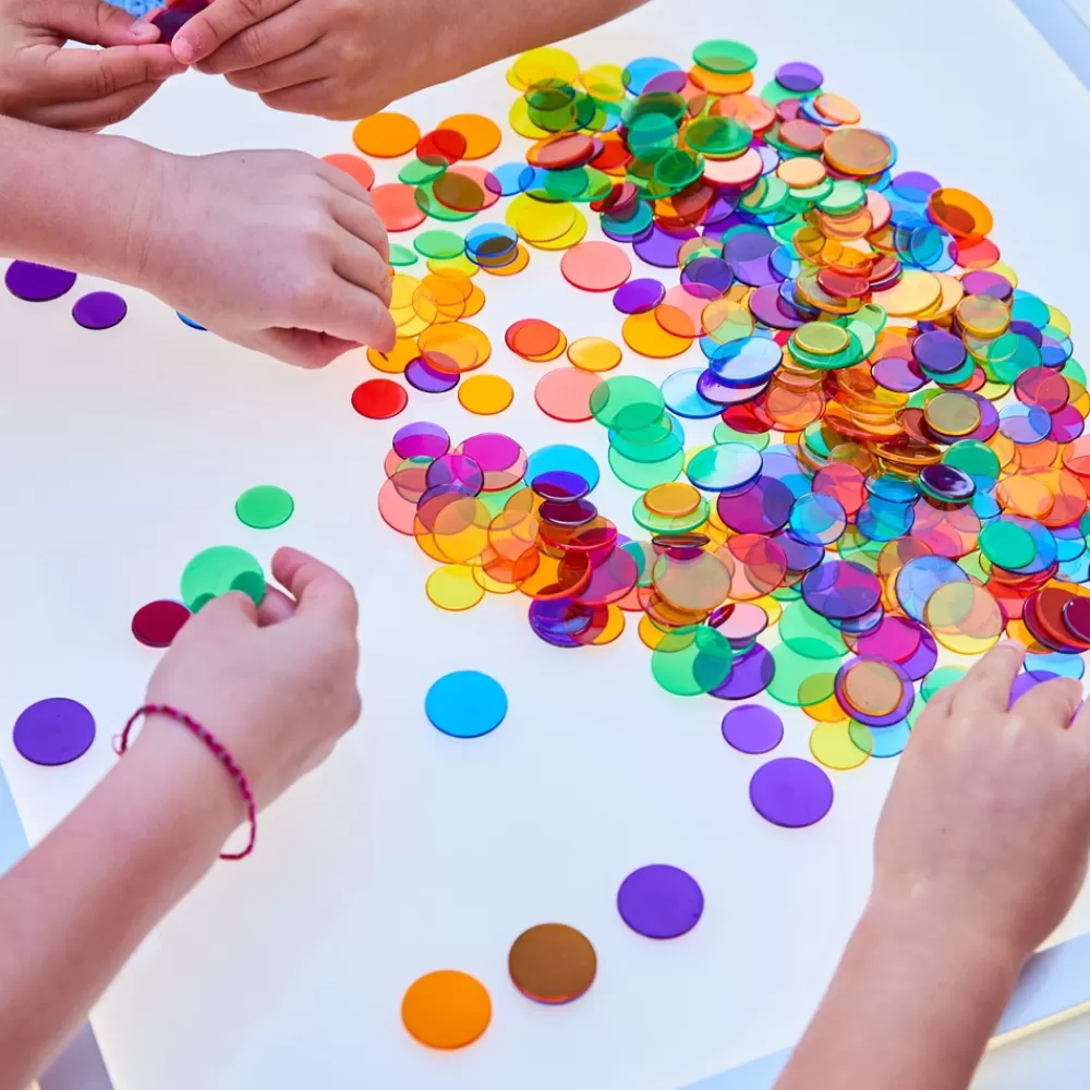 Pièces de comptage translucides x 500-HOPTOYS Online