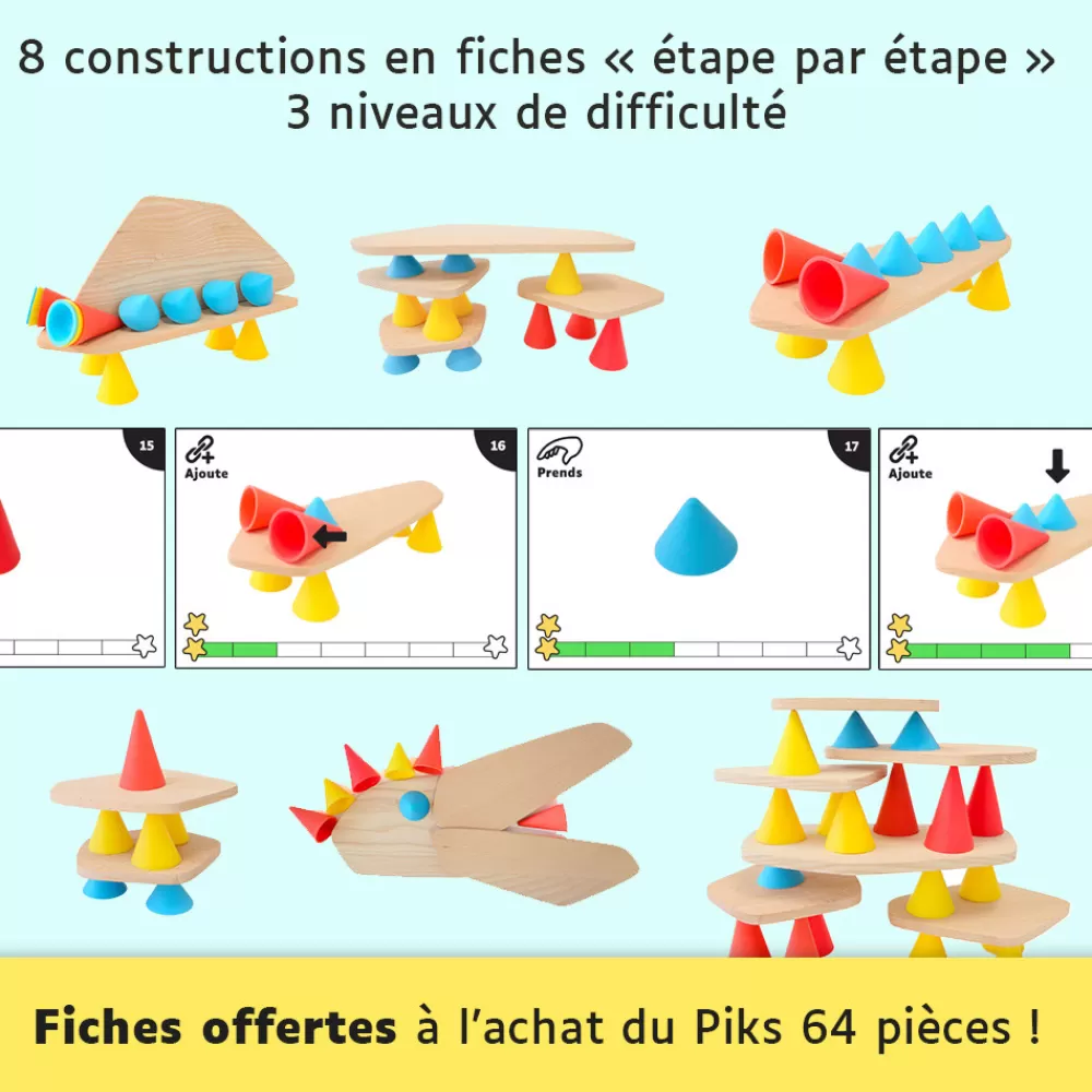 Piks - 64 pièces --HOPTOYS Cheap