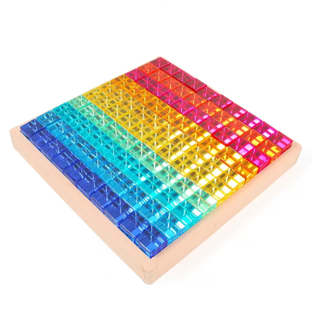 Plateau miroir 100 Gem cubes-HOPTOYS Shop