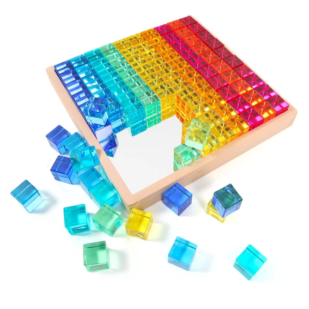 Plateau miroir 100 Gem cubes-HOPTOYS Shop