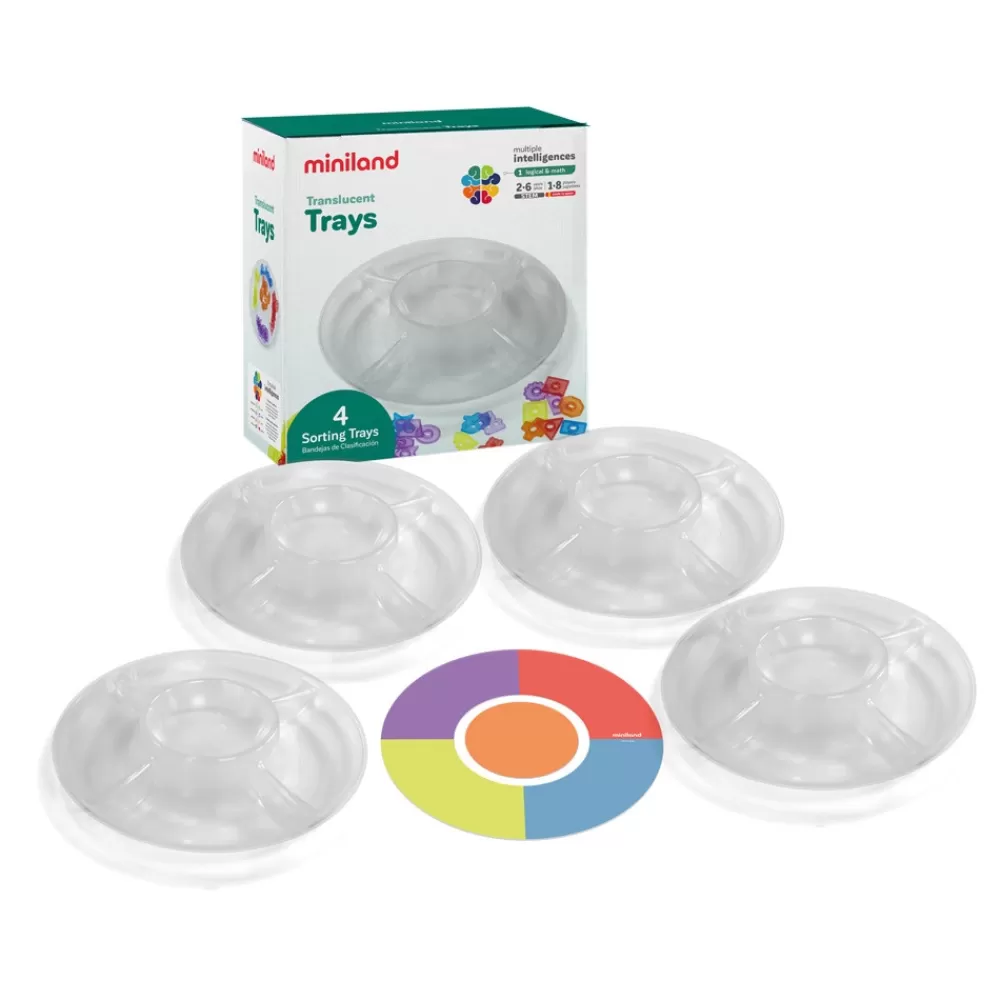 Plateaux translucides x4-HOPTOYS Fashion