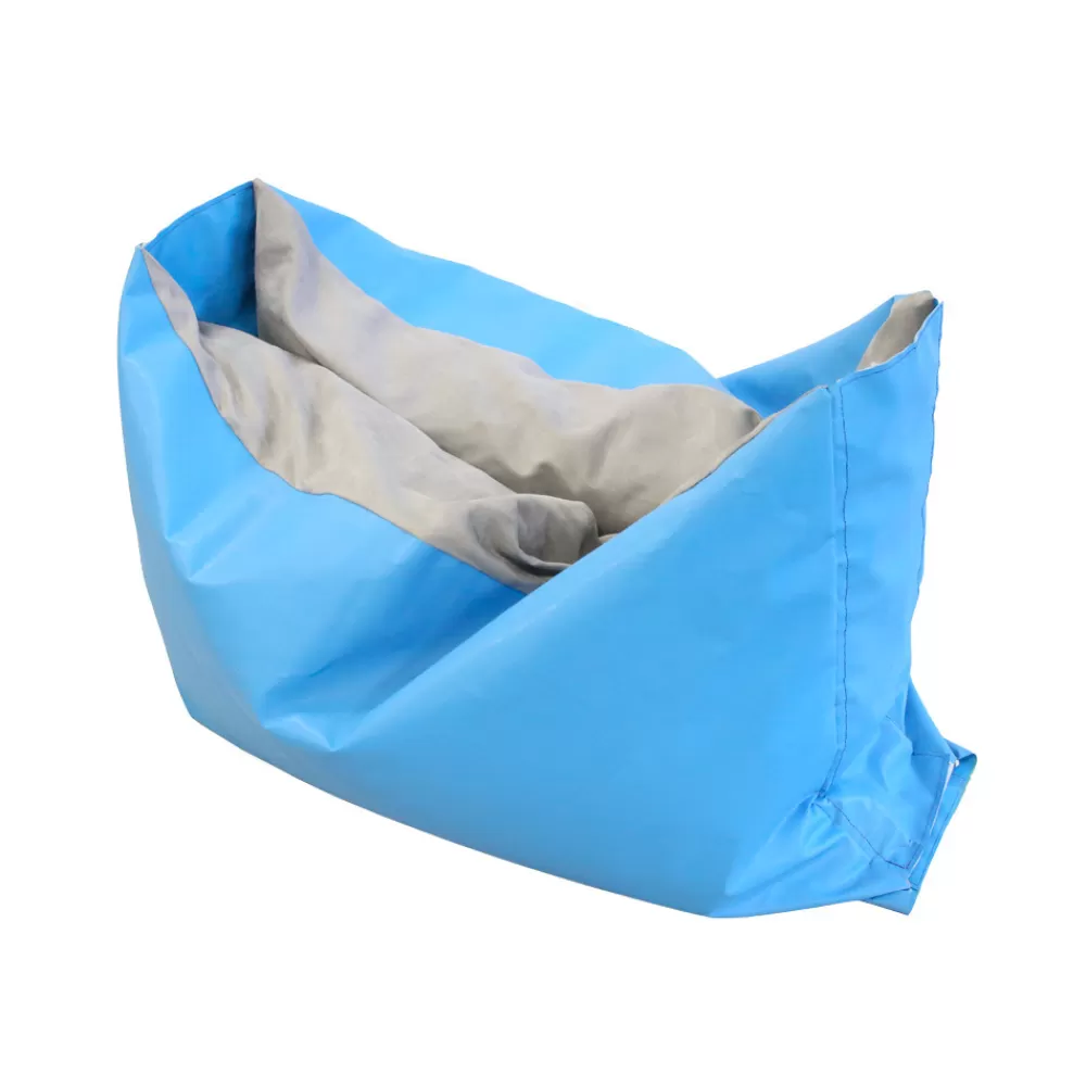 Pouf cocon - Bleu/gris-HOPTOYS Store