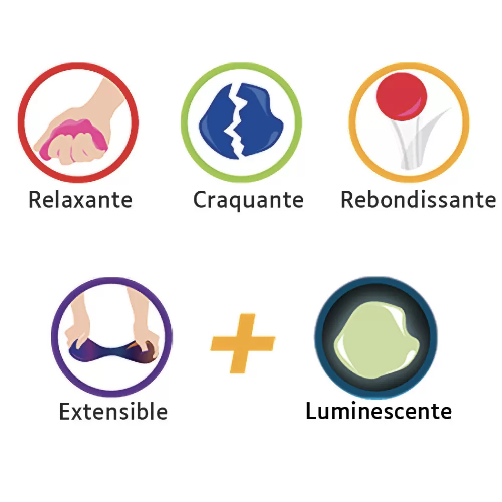PÂTE INTELLIGENTE PHOSPHORESCENTE-HOPTOYS New