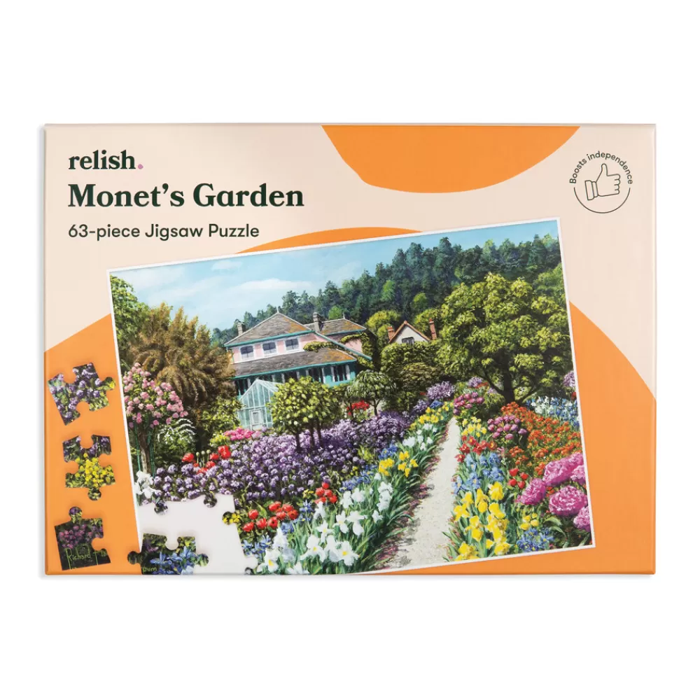 Puzzle ergonomique jardin de Monet - 63 pièces --HOPTOYS Shop