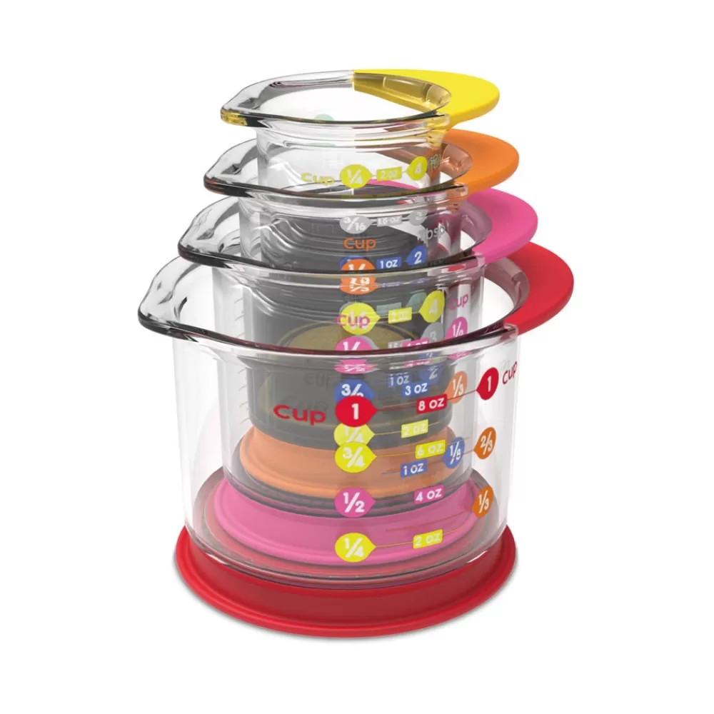 Rainbow fraction : tasses à mesurer - liquide x 4-HOPTOYS Clearance