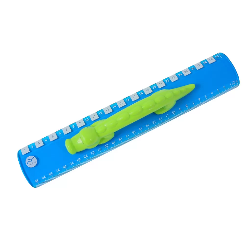 Règle avec poignée crocodile-HOPTOYS New