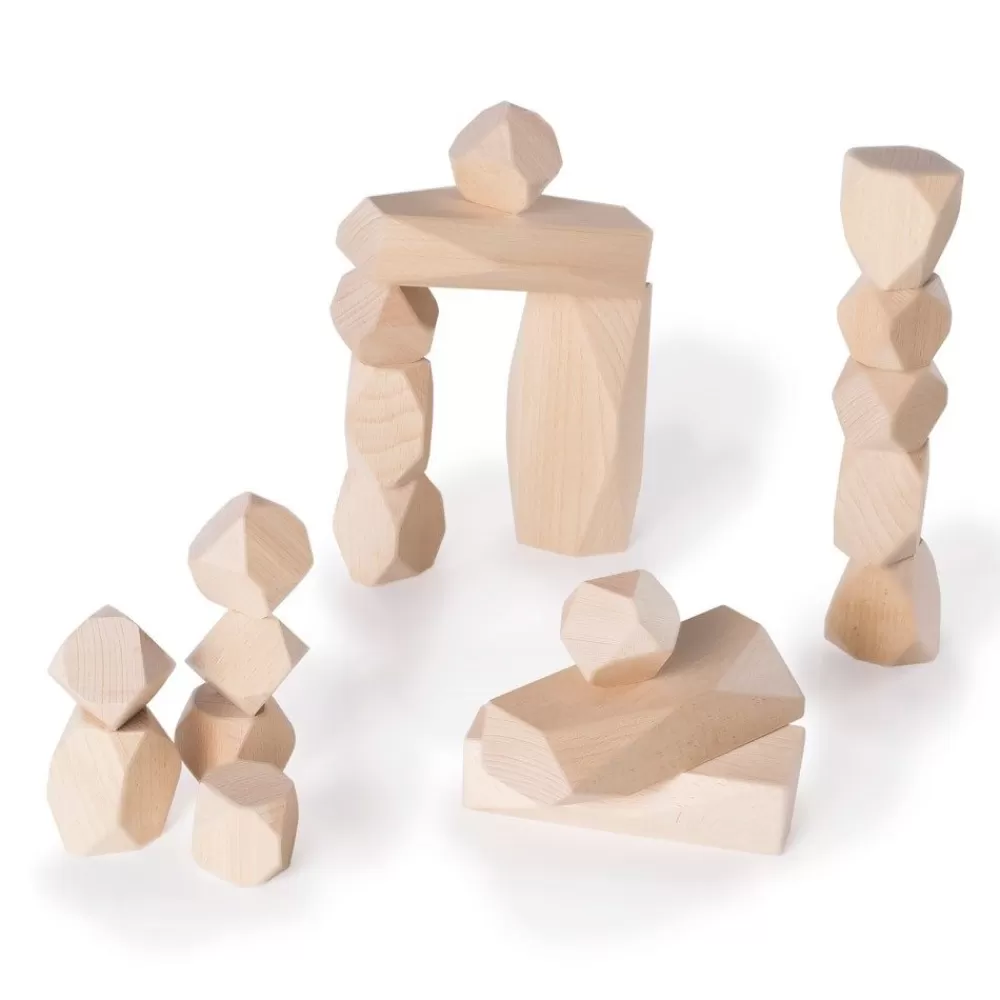 Rochers de construction en bois --HOPTOYS Outlet