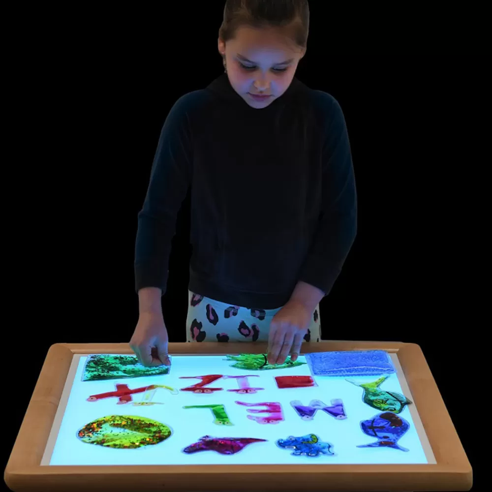 Table lumineuse avec pieds réglables --HOPTOYS Online