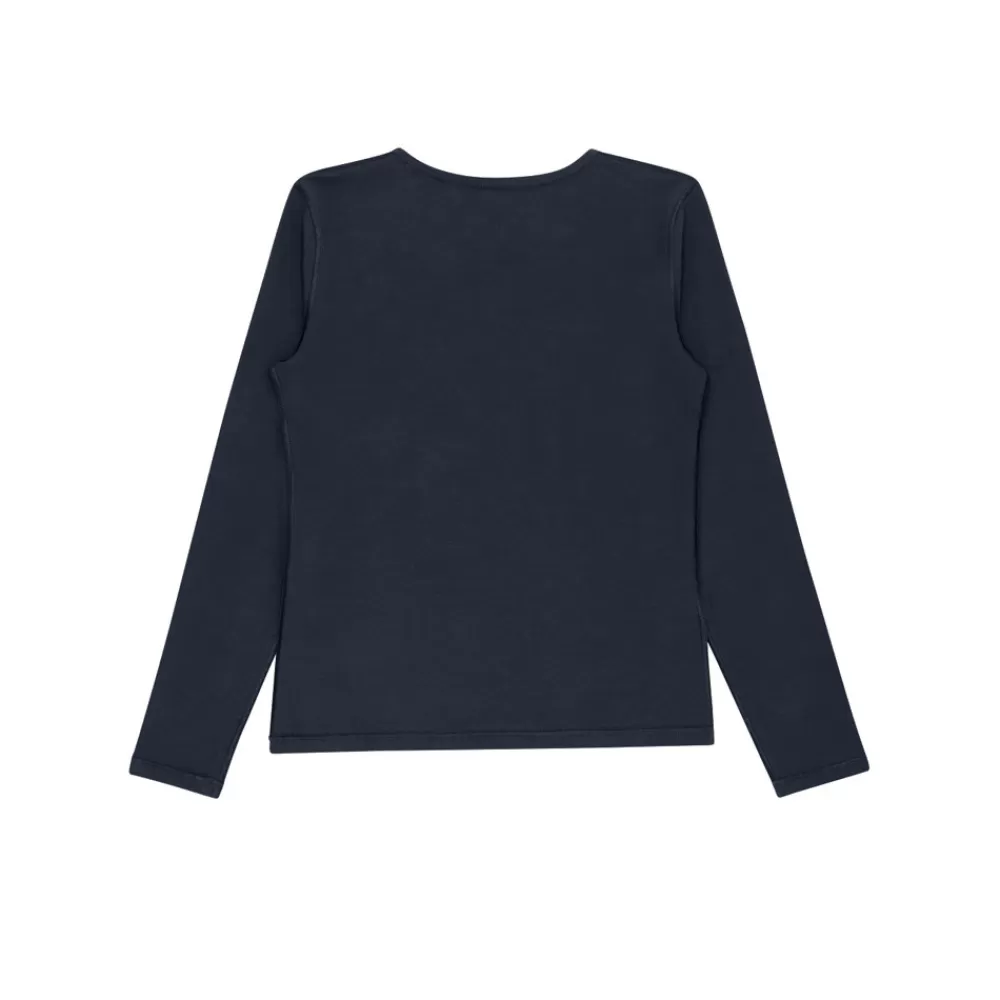 T-shirt enfant ultra doux manches longues - Bleu-HOPTOYS Fashion