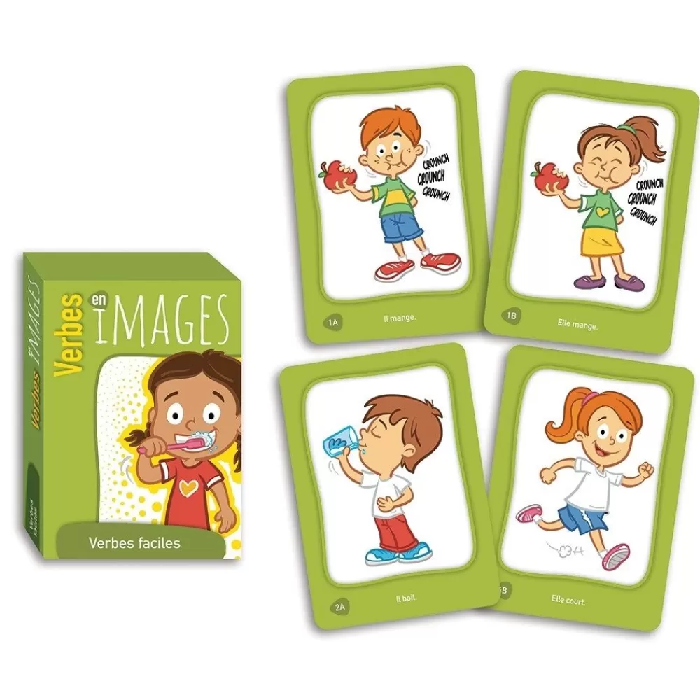 Verbes en images - Verbes faciles --HOPTOYS Online