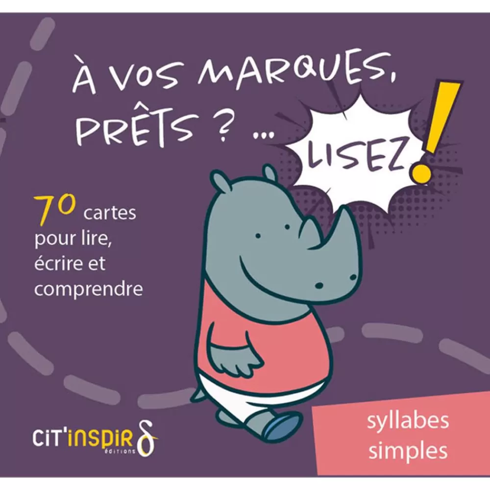 À vos marques... prêts... ? Lisez ! 70 cartes Syllabes simples-HOPTOYS Outlet